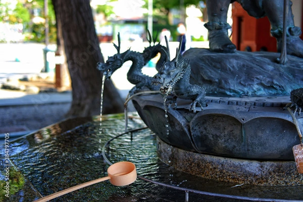 Fototapeta 浅草浅草寺の手水舎