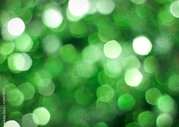 Fototapeta Christmas background with light flares and bokeh