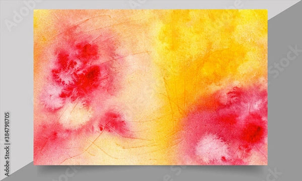 Obraz Yellow Watercolor background and abstract texture background