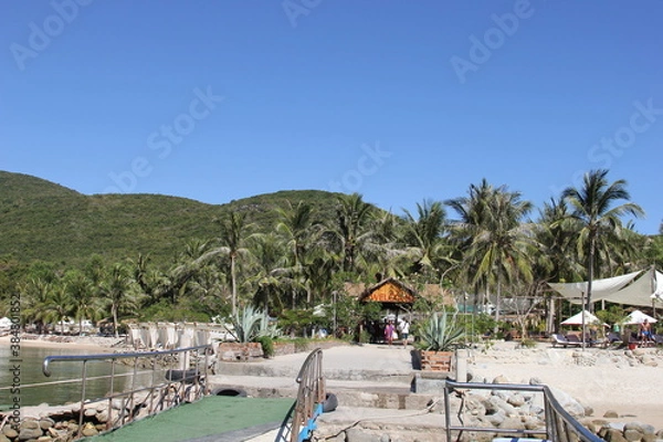 Obraz person on the beach