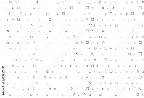 Fototapeta Light BLUE vector layout with circle spots, cubes.