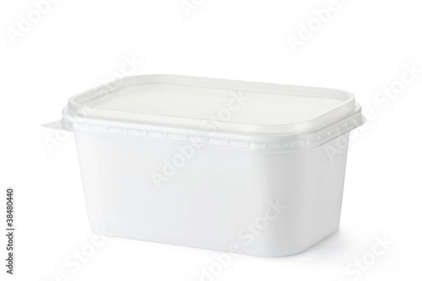 Obraz Plastic rectangular container for dairy foods
