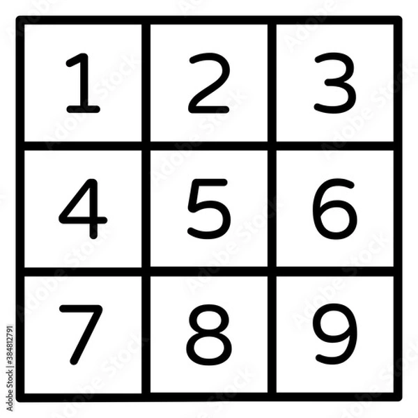 Fototapeta Number Kit 