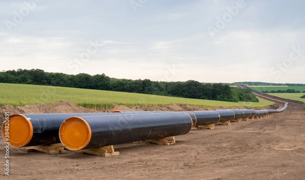 Obraz Construction works for Balkan Stream gas pipeline.
