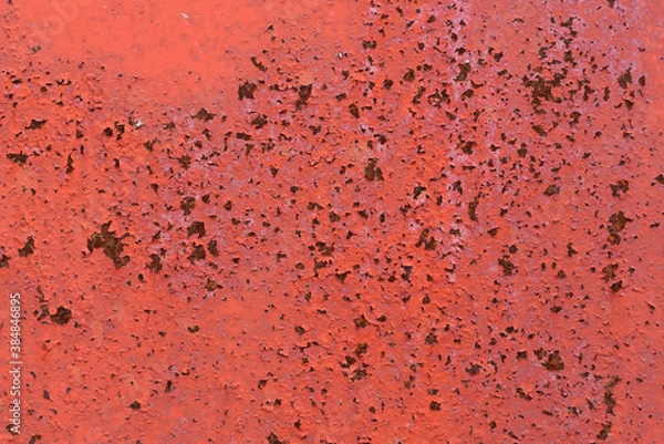 Obraz Beautiful photo of rust appearing on the painted metal
