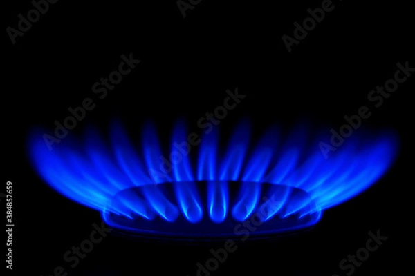 Obraz A hot plate burning in the dark