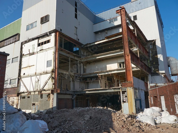 Obraz Industriebauten, Abriss