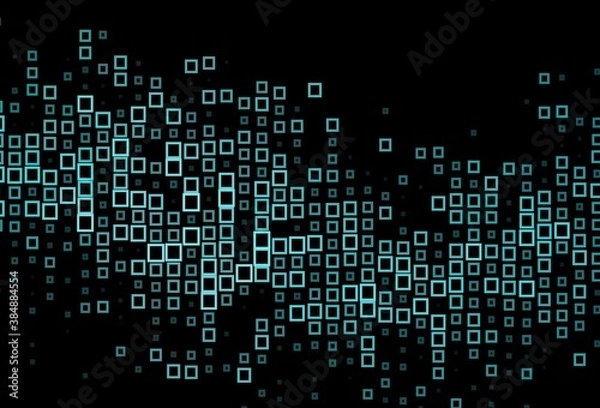 Fototapeta Dark BLUE vector layout with lines, rectangles.