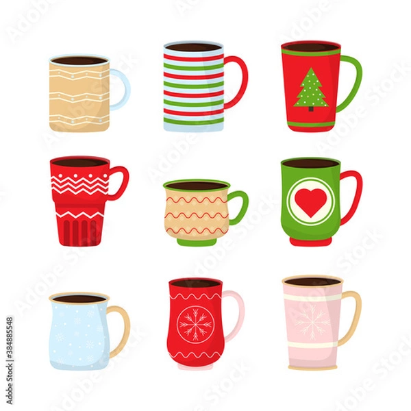 Obraz Christmas funny cup.