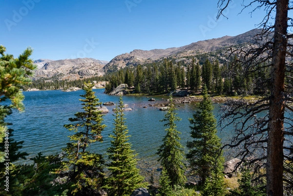 Obraz Lake Helen Trail in Bighorn National Forest, Wyoming. USA. Back to Nature concept.