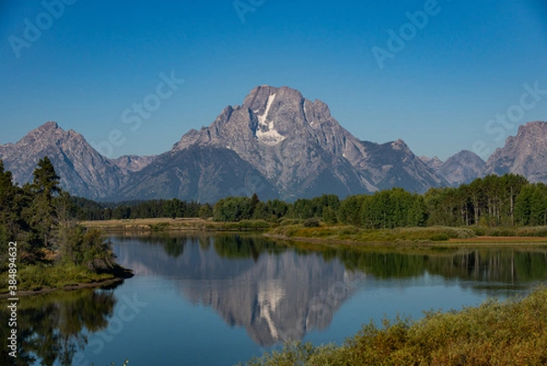 Obraz Jenny Lake Trail in Grand Teton National Park, Wyoming. USA. Back to Nature concept.