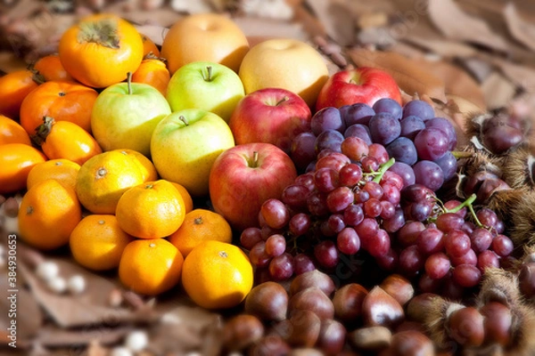 Fototapeta 秋の果物集合写真