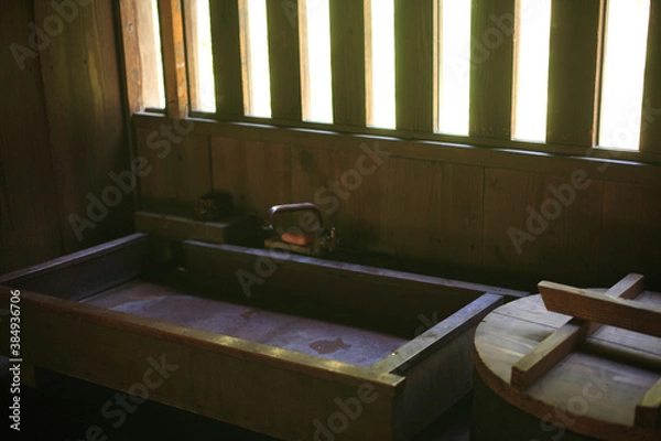 Fototapeta 古民家の水場