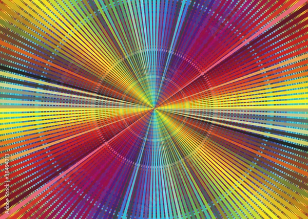 Obraz Rainbow color chart