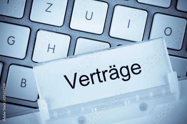 Fototapeta Hängeregister Verträge