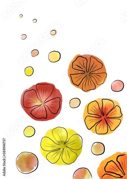 Obraz flowers watercolor