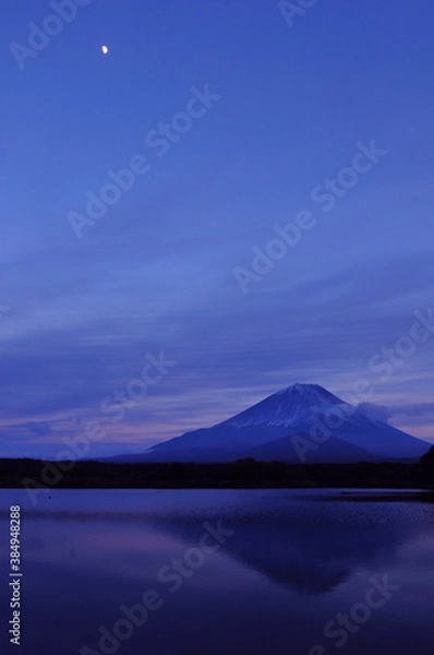 Fototapeta 富士と月