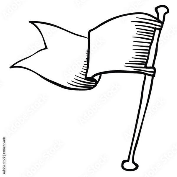 Fototapeta flag black