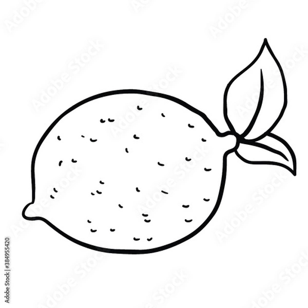 Fototapeta lemon black