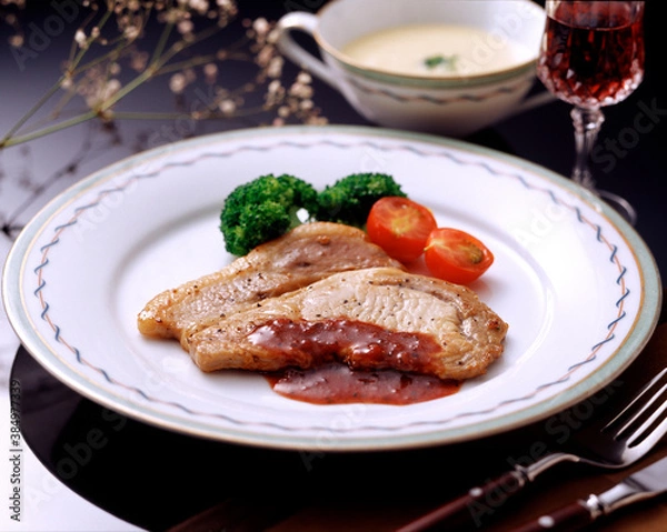 Fototapeta 豚ロースステーキ