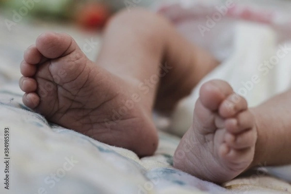 Fototapeta Pies de bebé.