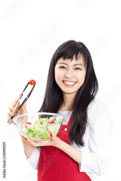 Fototapeta 料理をする女性