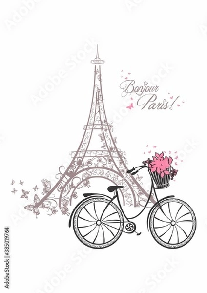 Fototapeta eiffel tower city