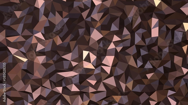 Fototapeta Rosy brown abstract background. Geometric vector illustration. Colorful 3D wallpaper.