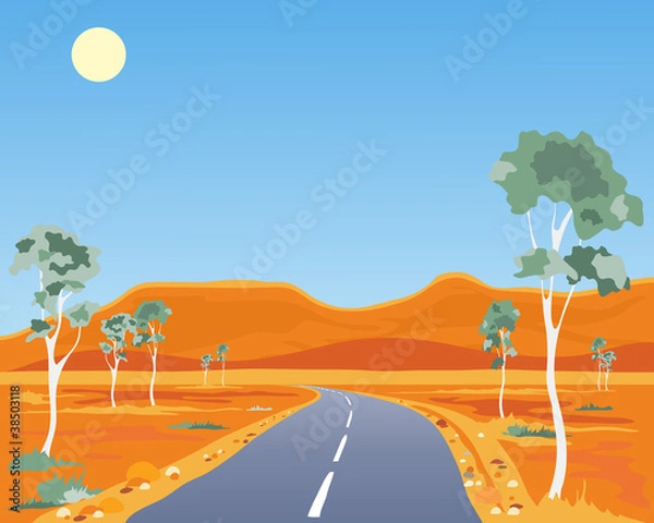 Fototapeta australian landscape