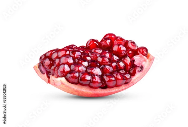 Obraz Pomegranate on white background