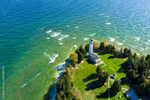 Obraz Cana lighthouse drone