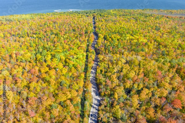 Obraz drone view door county