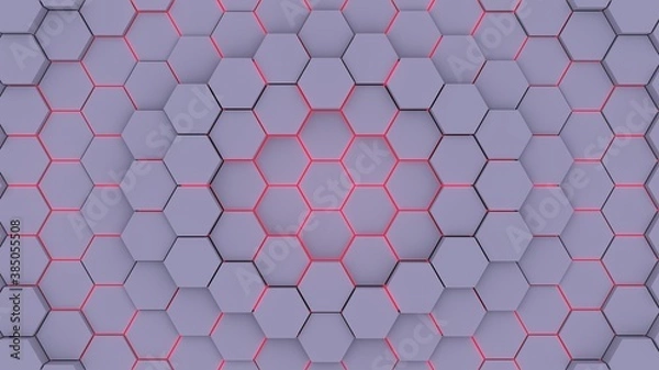 Fototapeta Abstract 3D bright purple.