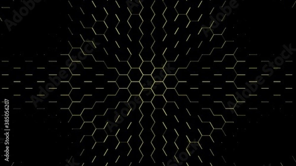 Fototapeta Abstract 3D hexagon pattern.