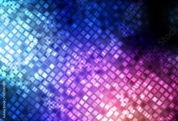 Fototapeta Dark Blue, Red vector pattern in square style.