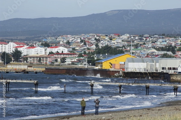 Obraz landscape with houses