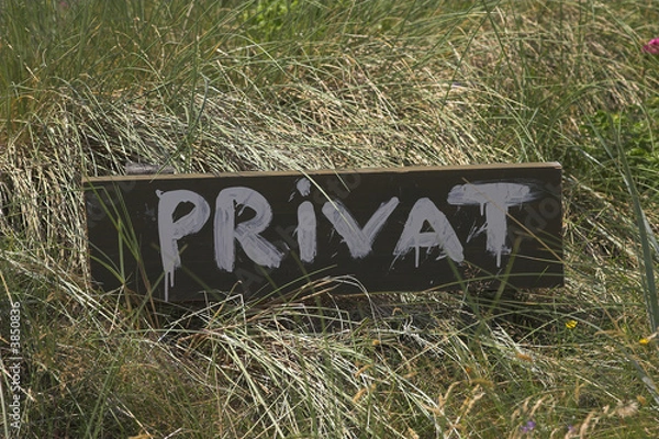 Obraz Schild Privat
