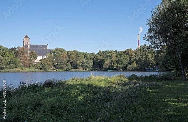 Obraz Chemnitz - Schlossteich und Schlossberg