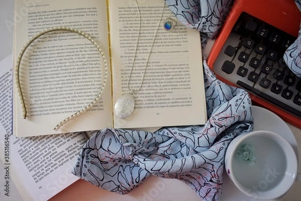 Obraz Velas e livros