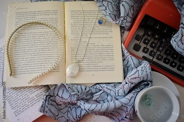 Obraz Velas e livros