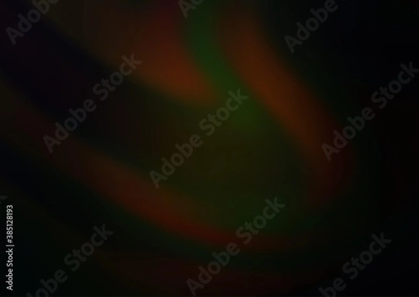 Fototapeta Dark Black vector blurred and colored background.