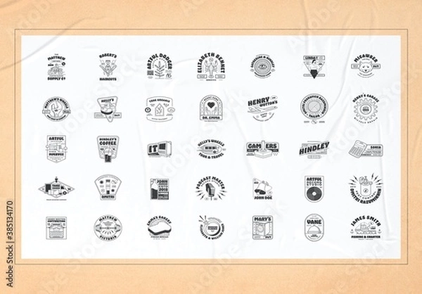 Obraz Retro Illustration Logo Badges