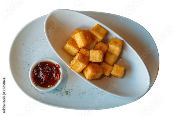 Obraz Dadinho de tapioca com geleia de pimenta