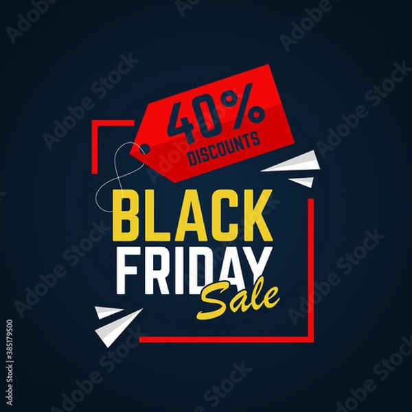 Fototapeta black friday sale background template