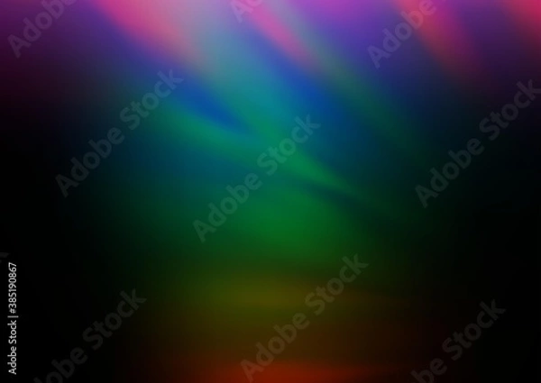 Fototapeta Dark Multicolor, Rainbow vector abstract bright background.