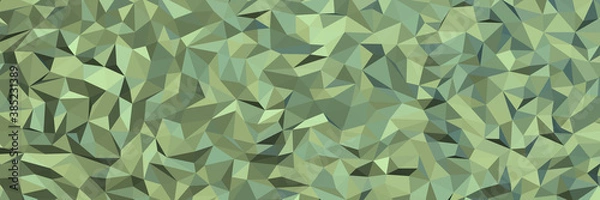 Obraz Dark sea green abstract background. Geometric vector illustration. Colorful 3D wallpaper.