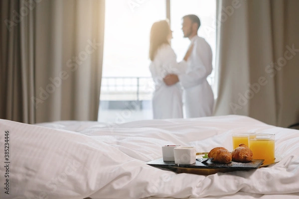 Obraz Breakfast in a hotel room