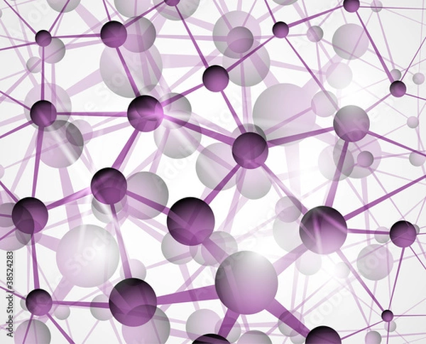 Fototapeta Molecular background