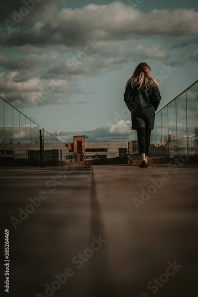 Obraz person on the pier