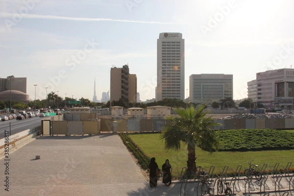 Obraz downtown city skyline  Dubai 2014